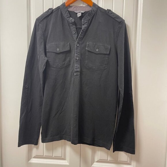 H&M Utility Popover Shirt Black – M - Picture 3 of 8